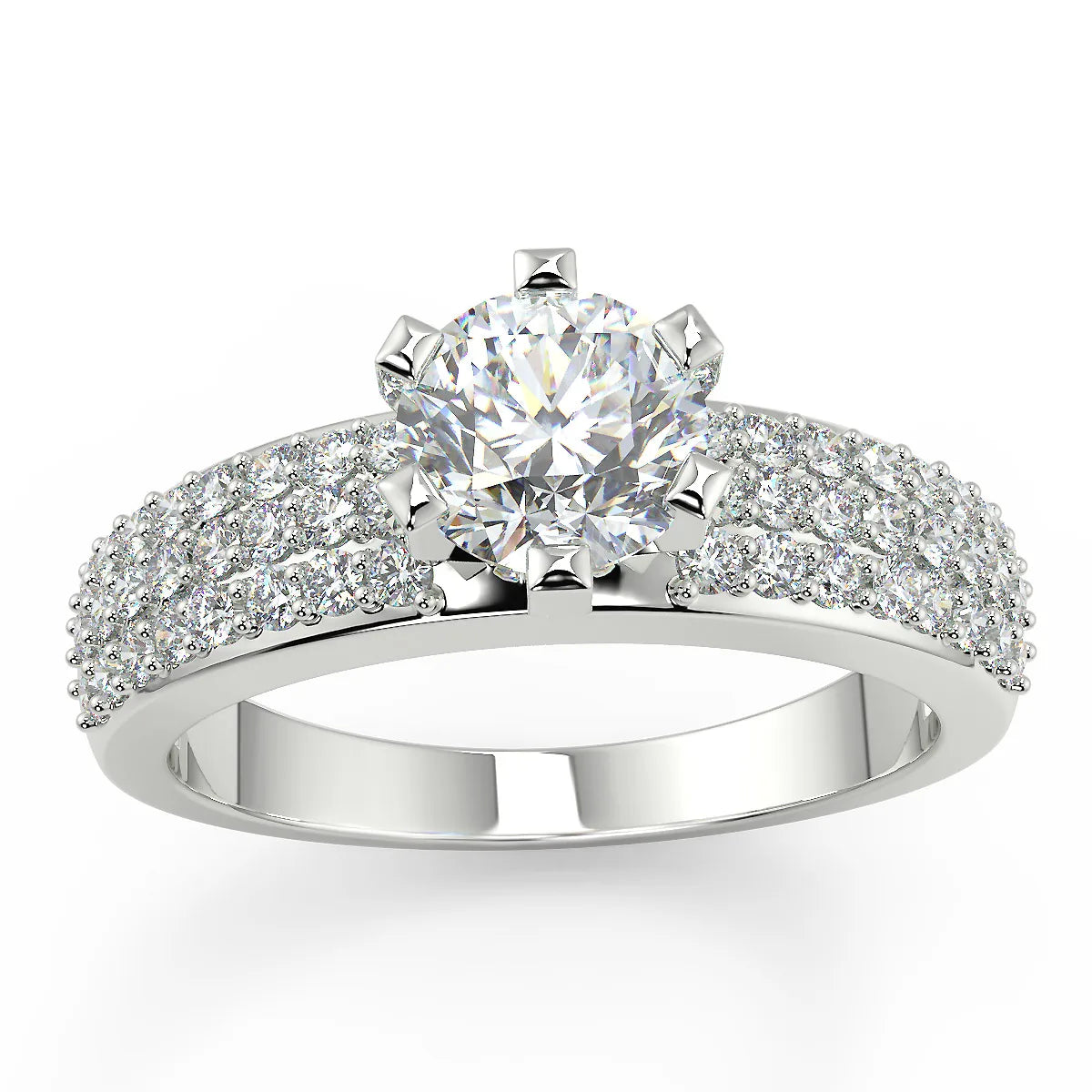 Ultimate Brilliance F VVS2 Lab Grown Diamond Engagement Ring