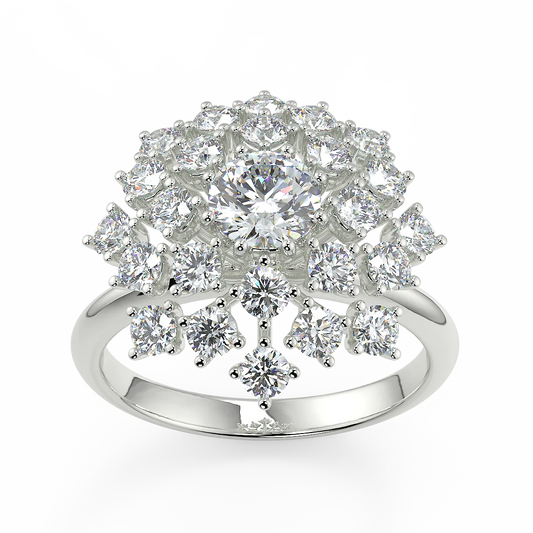 Grand Radiance G VS1 Lab Grown Diamond Engagement Ring