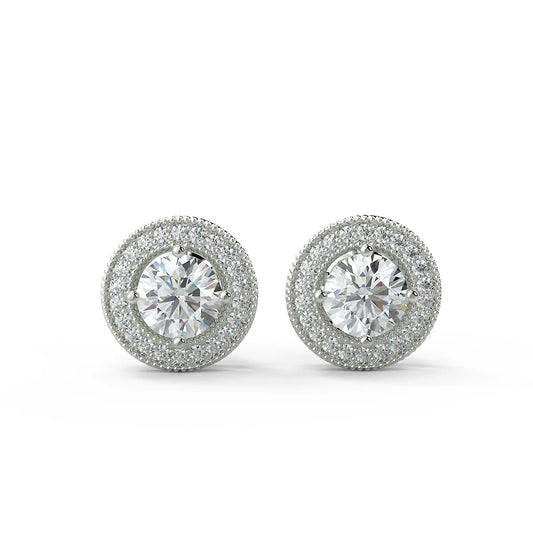 Trilogy Brilliance Lab Grown Diamond Stud Earrings