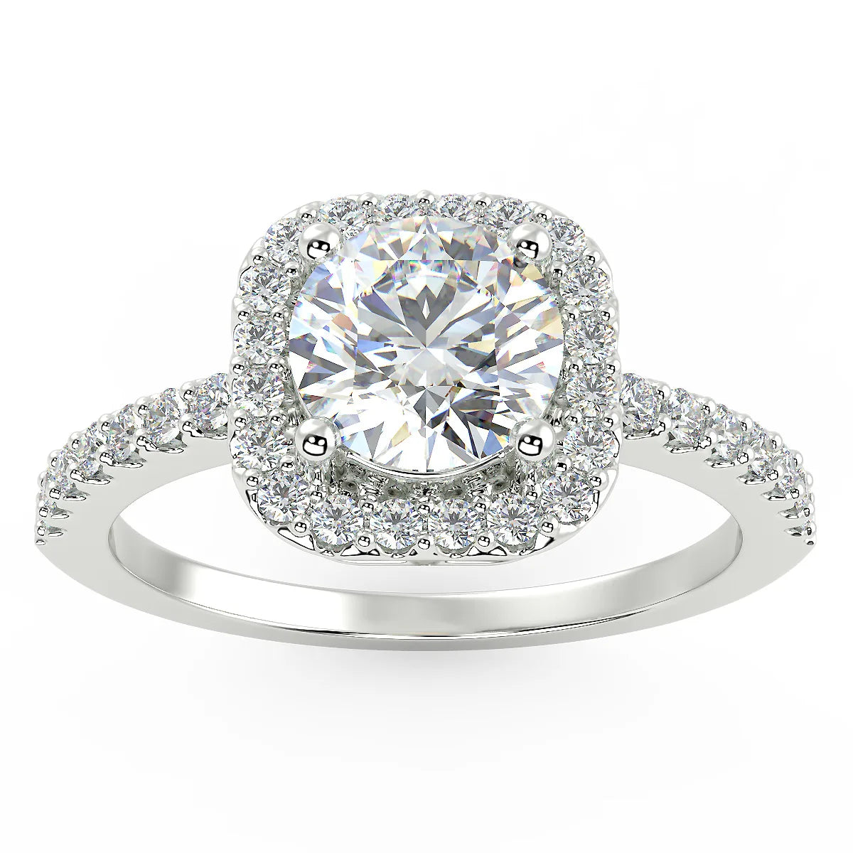The Modern Promise Lab Grown Diamond Halo Solitaire