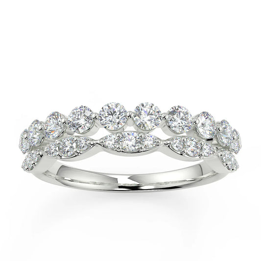 Graceful Duet E VS1 Lab Grown Diamond Band