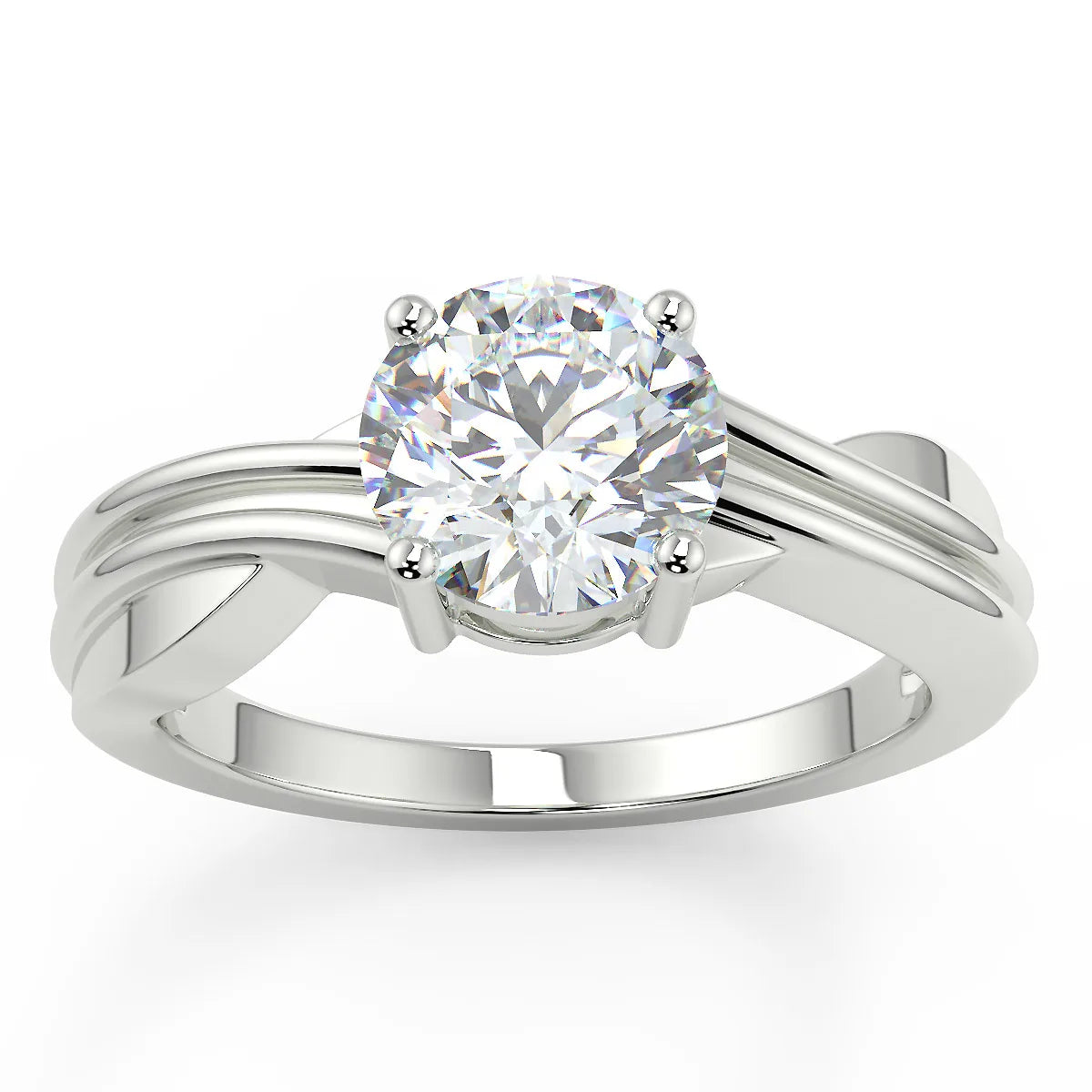 The Infinity Twist Lab Grown Diamond Solitaire Ring