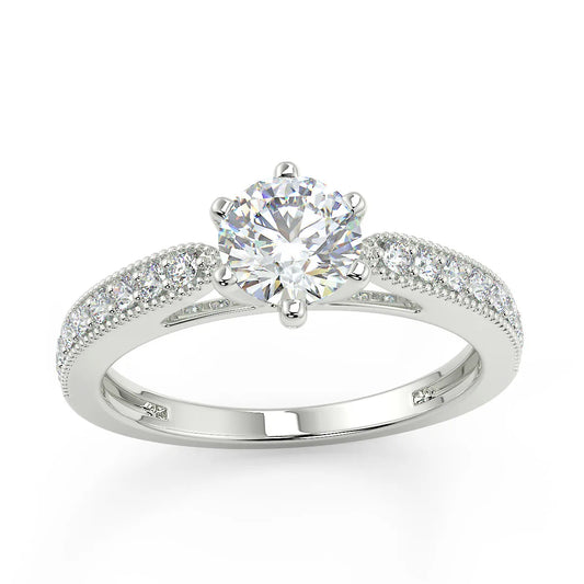 Vintage Sparkle E VVS1 Lab Grown Diamond Engagement Ring