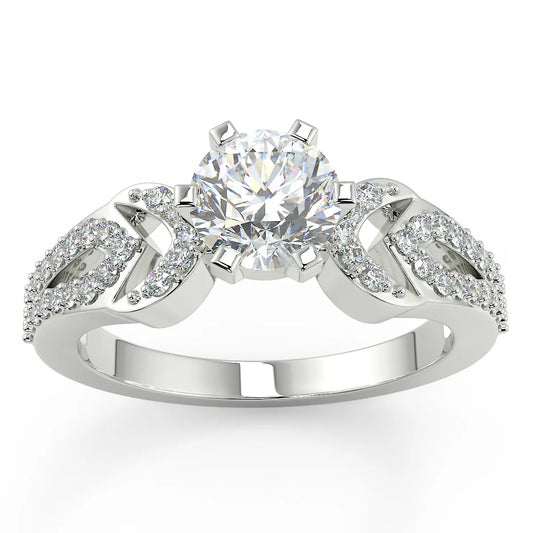 The Intertwined Sparkle Lab Grown Diamond Engagement Ring