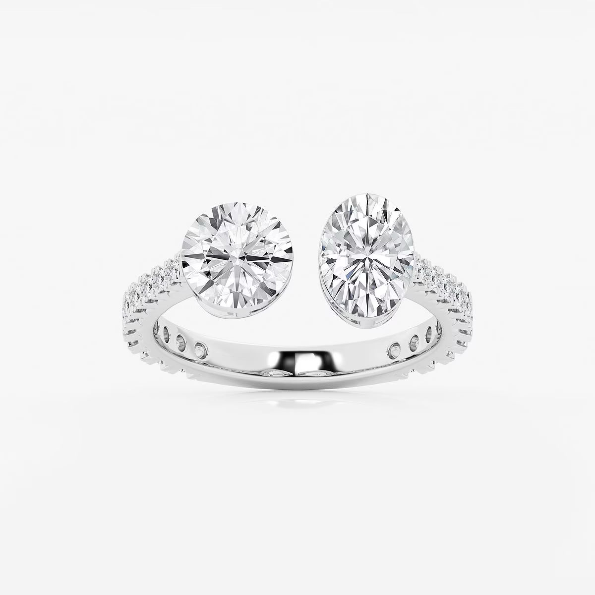 Celissia Toi et Moi Eternity Diamond Band Ring