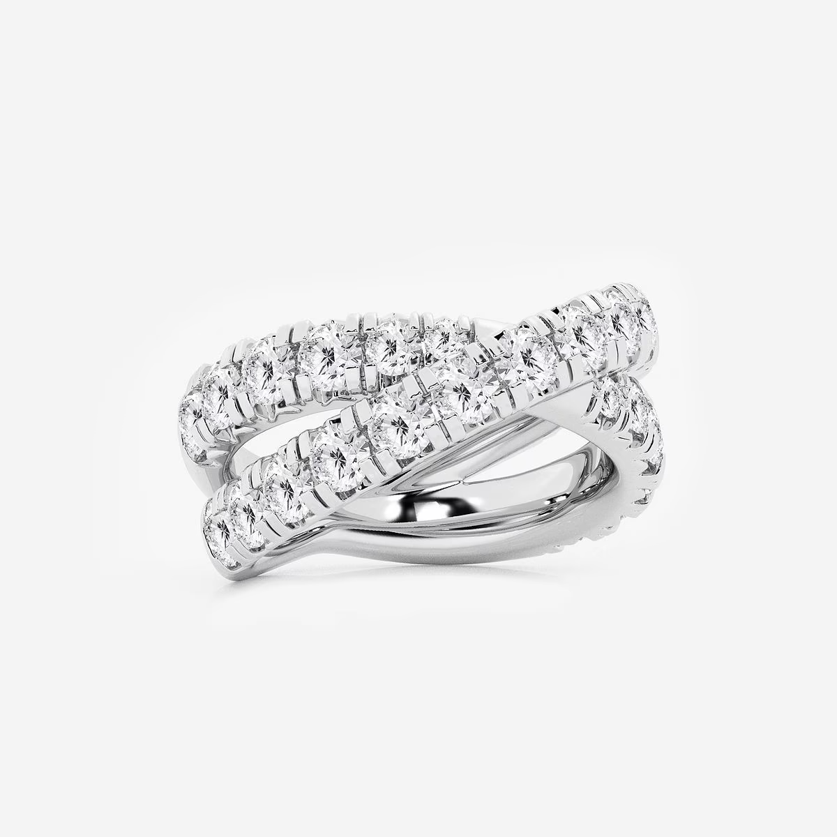 Nova Lace Everyday Wear Band Ring with Diamonds
