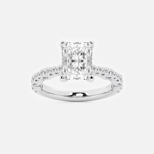 Solène – Radiant Cut Solitaire Diamond Ring