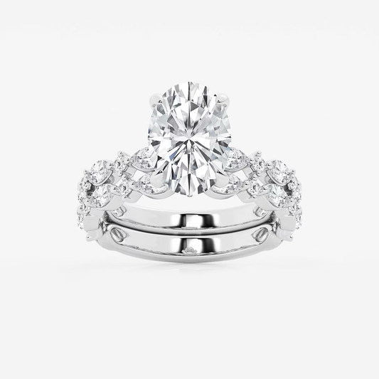 Zariah - Modern Grand Oval Solitaire Ring