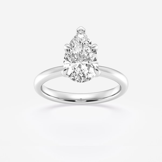 Pure Vow Bold Pear Cut Diamond Engagement Ring