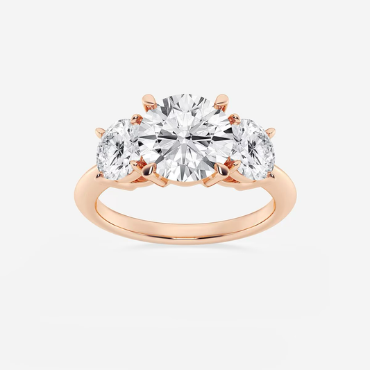 Solaria Round Diamond Solitaire with 4-Prong Setting