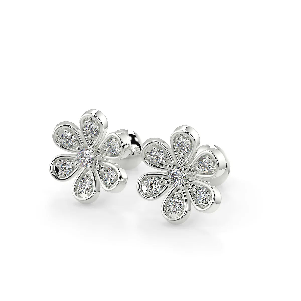 Daisy Delight G VS1 Lab Grown Diamond Stud Earrings