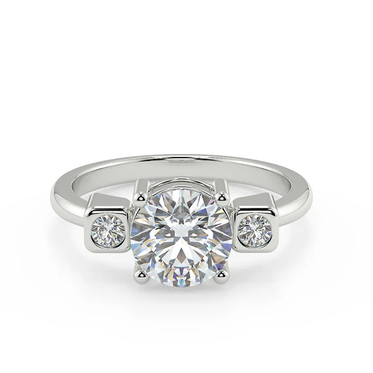 The Journey's Embrace" Lab Grown Diamond Engagement Ring