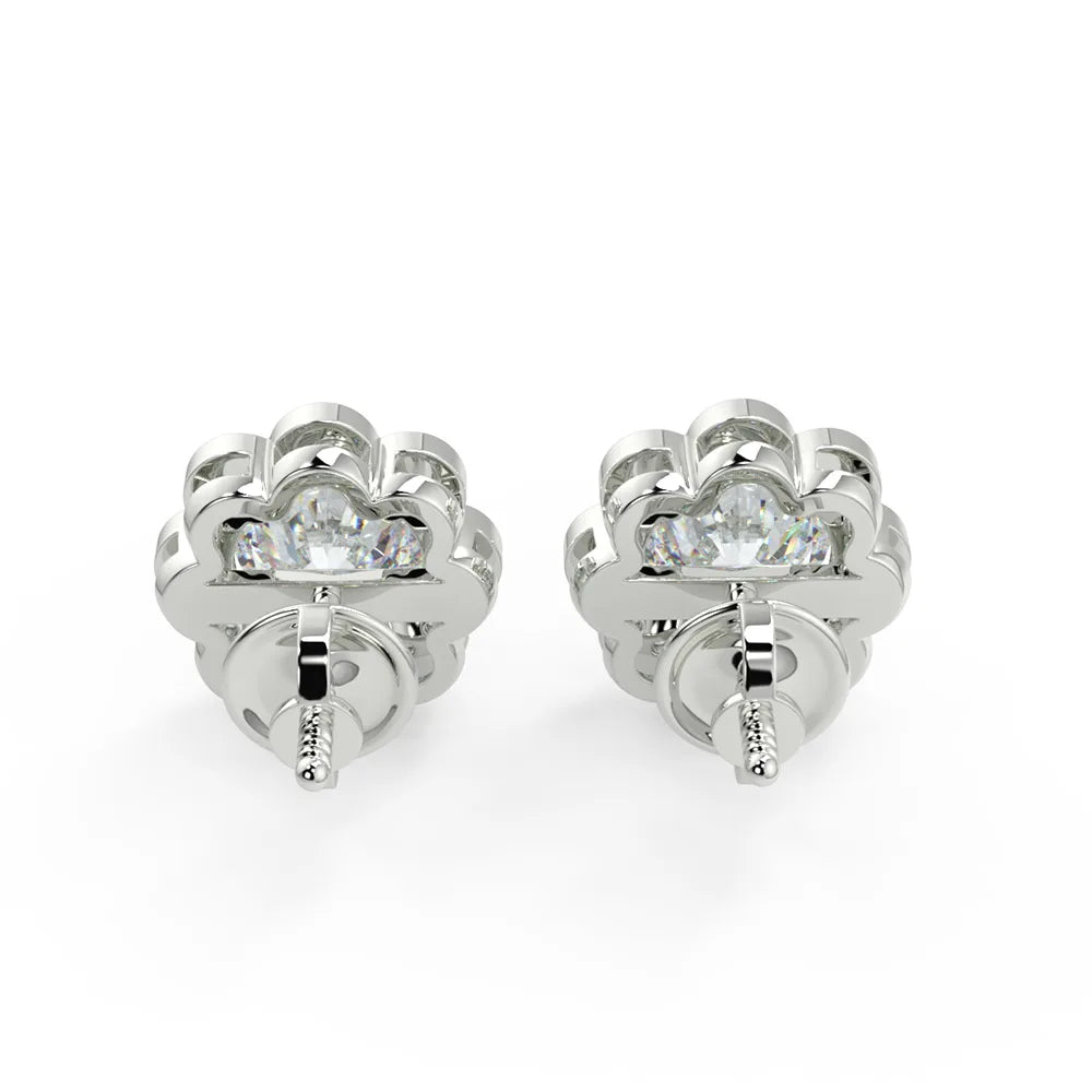 Blossom Brilliance F VS1 Lab Grown Diamond Stud Earrings
