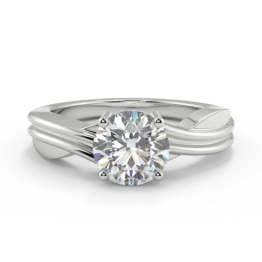 The Infinity Twist Lab Grown Diamond Solitaire Ring