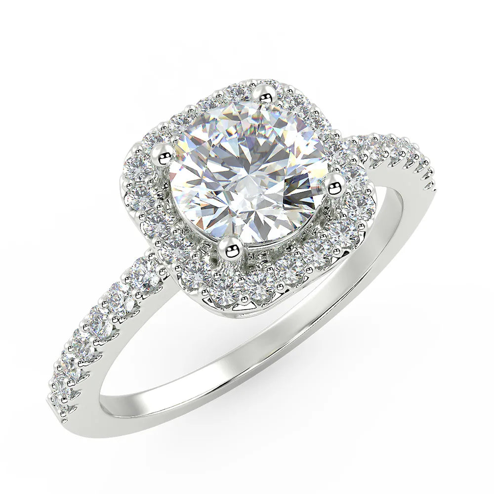 The Modern Promise Lab Grown Diamond Halo Solitaire