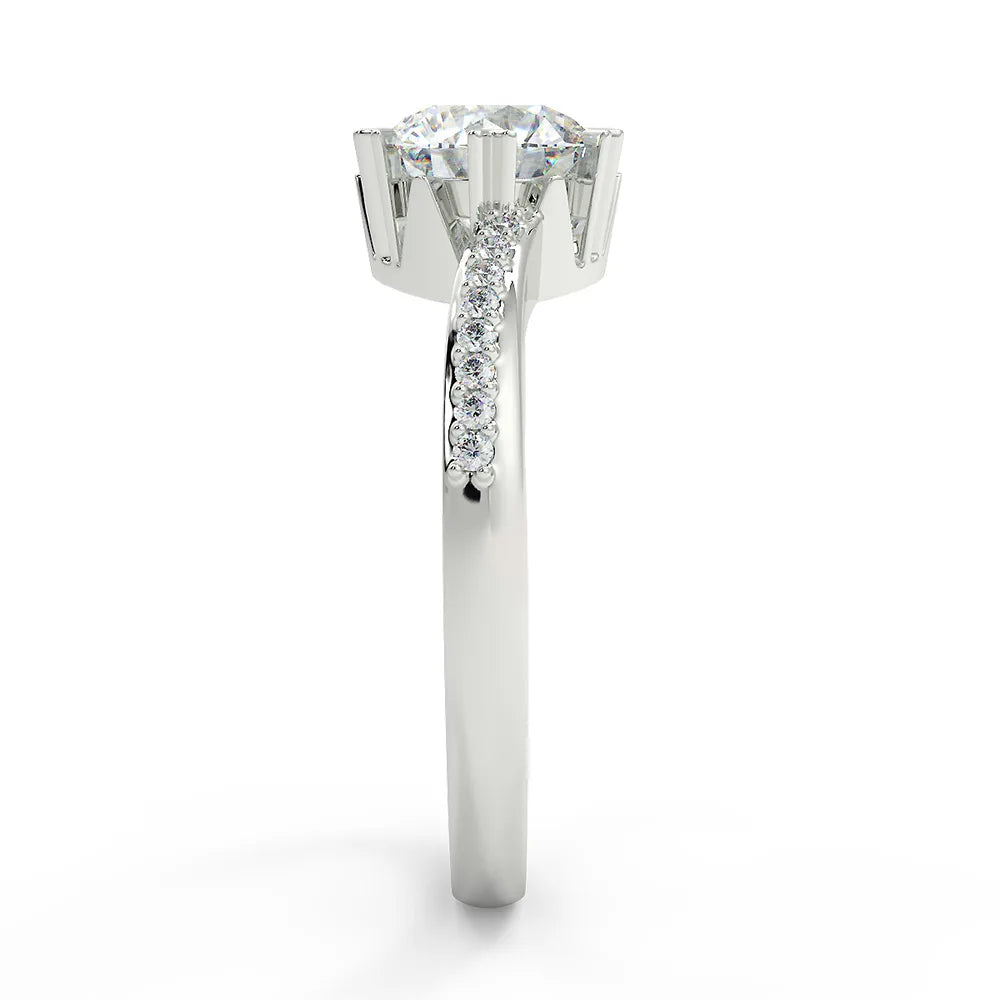 Brilliant Forever F VS1 Lab Grown Diamond Engagement Ring