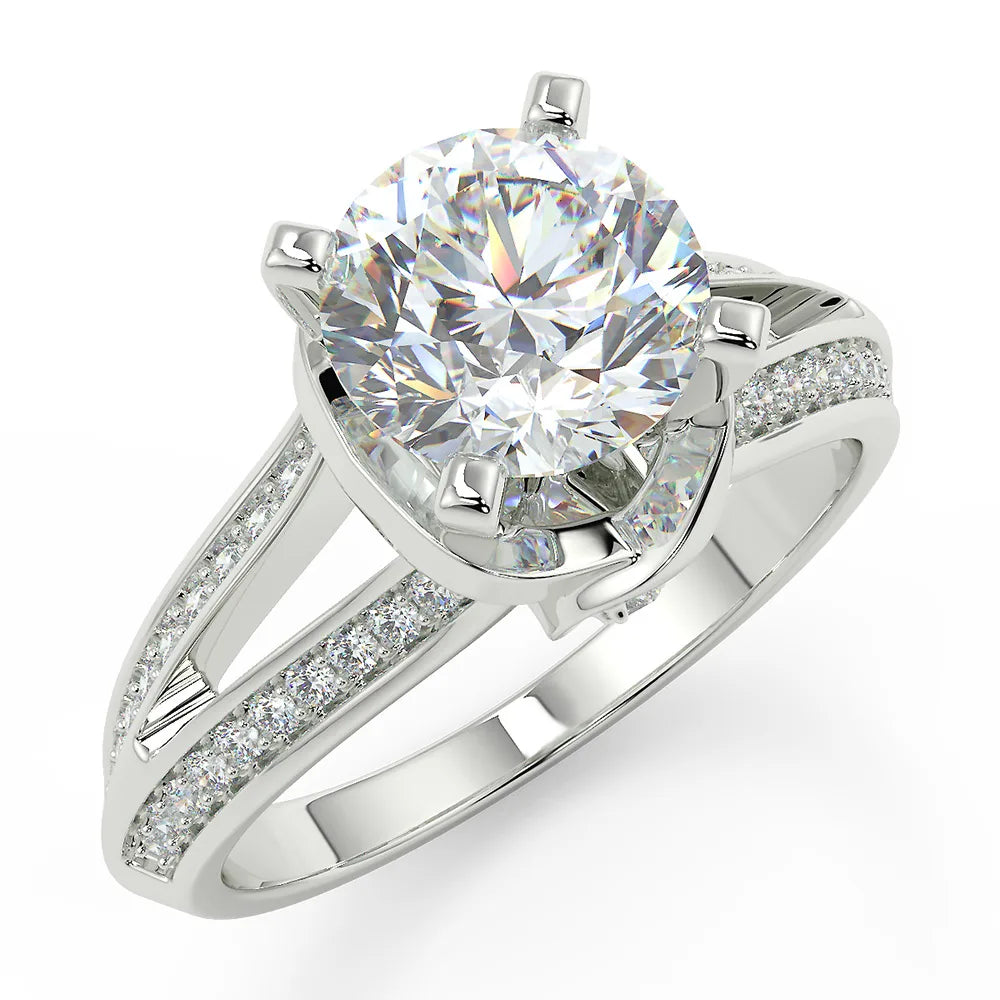 The Architectural Sparkle Lab Grown Diamond Engagement Ring