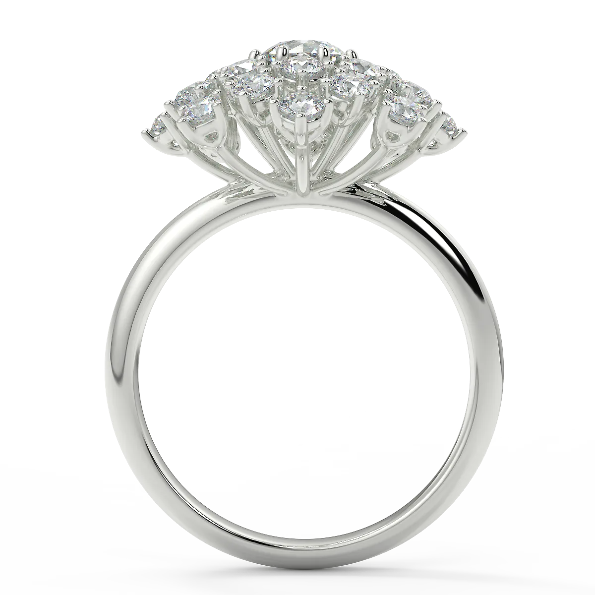 Grand Radiance G VS1 Lab Grown Diamond Engagement Ring