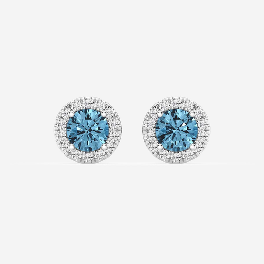 Florence-Floral-Inspired-Blue-Diamond-Stud-Earrings