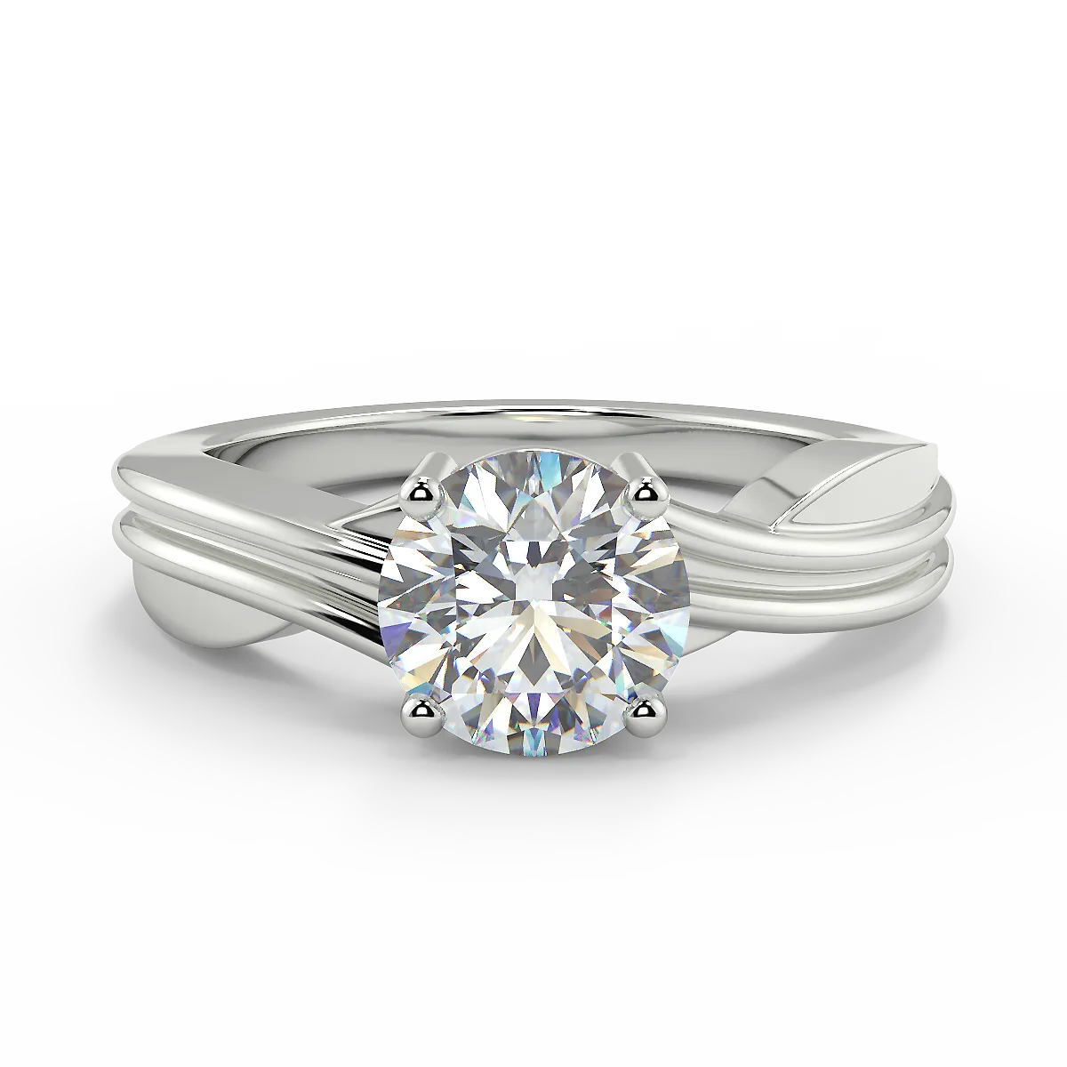 The Infinity Twist Lab Grown Diamond Solitaire Ring