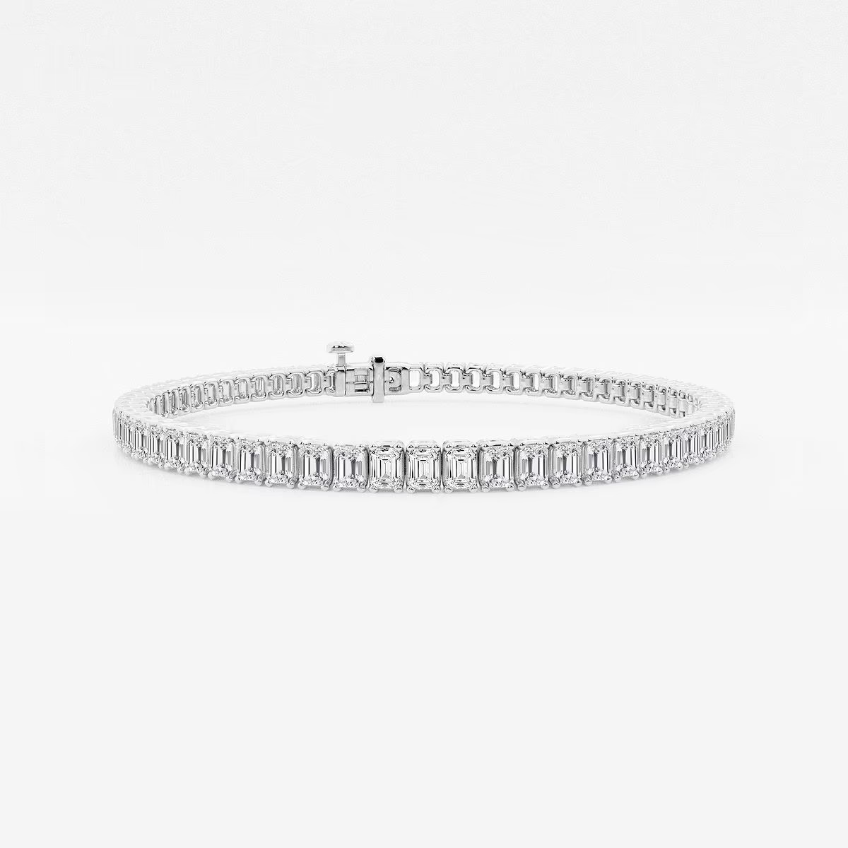 Brillique-High-Shine-Emerald-Cut-Diamond-Line-Bracelet