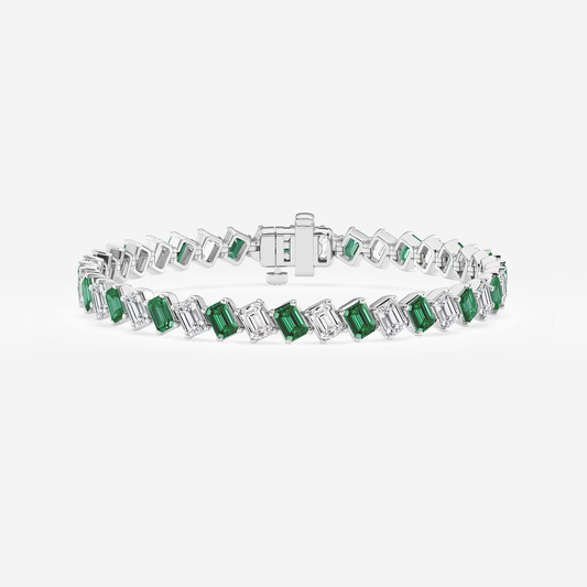 Twila-Diagonal-Emerald-Diamond-Tennis-Bracelet-for-Women