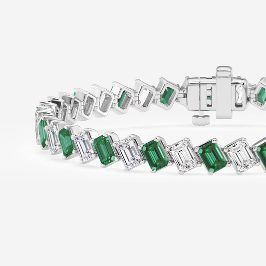 Twila-Diagonal-Emerald-Diamond-Tennis-Bracelet-for-Women