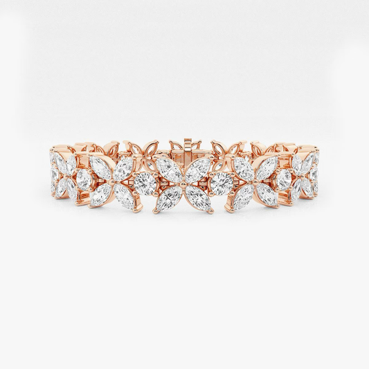 Spark-Arc-Sculptural-Diamond-Bracelet-in-Rose-Gold