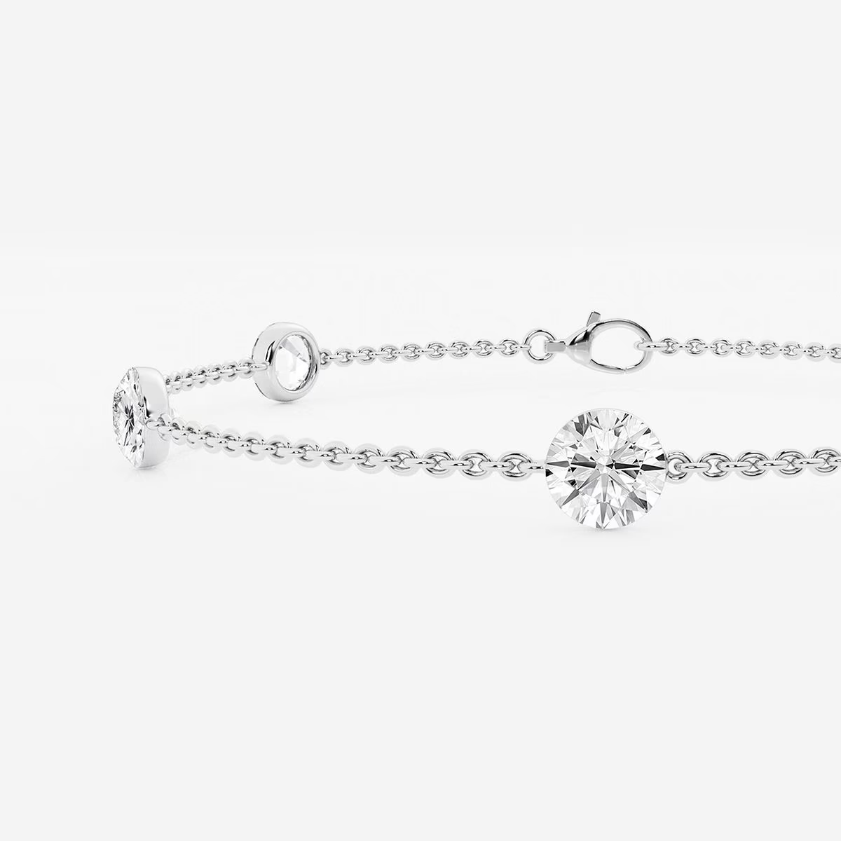 Moonlight-Adjustable-Chain-Bracelet-with-Round-Solitaires