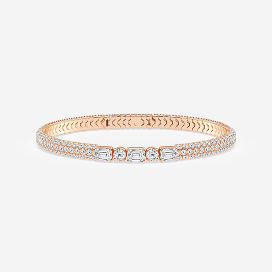 Vespara-Fancy-Solitaire-x-Pavé-Diamond-Bangle-Bracelet