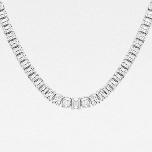 Stellar-Flow-Emerald-Cut-Diamond-Tennis-Necklace