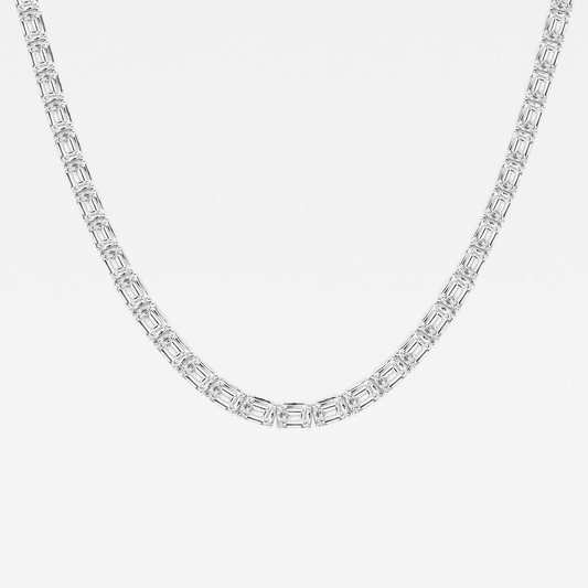 Sole-Ray-East-Emerald-Cut-Diamond-Line-Necklace