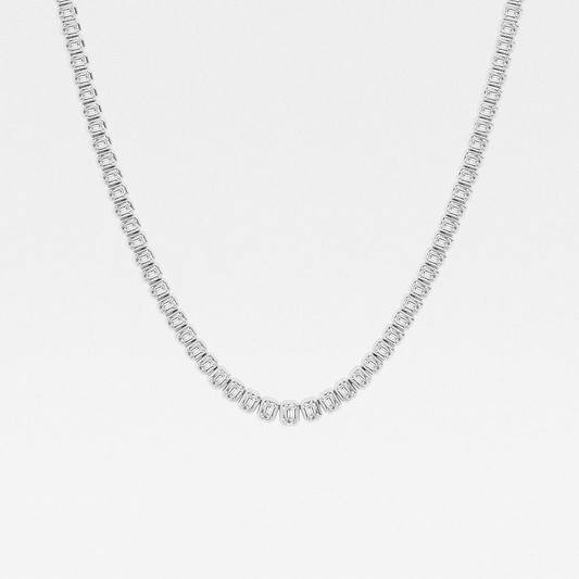 Prestige-Bezel-set-Emerald-Diamond-Tennis-Necklace