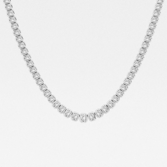 Prestige-Bezel-set-Emerald-Diamond-Tennis-Necklace