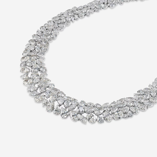 Majeste-Vintage-Diamond-Bib-Necklace-in-White-Gold