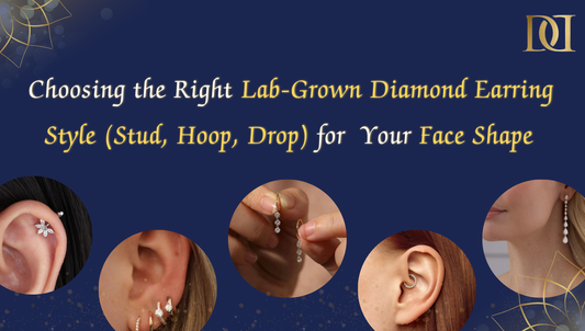 Choosing the Right Lab-Grown Diamond Earring Style (Stud, Hoop, Drop) for  Your Face Shape