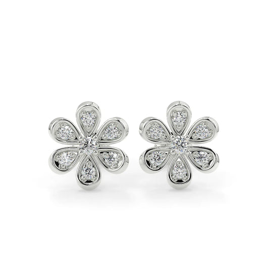 Daisy Delight G VS1 Lab Grown Diamond Stud Earrings