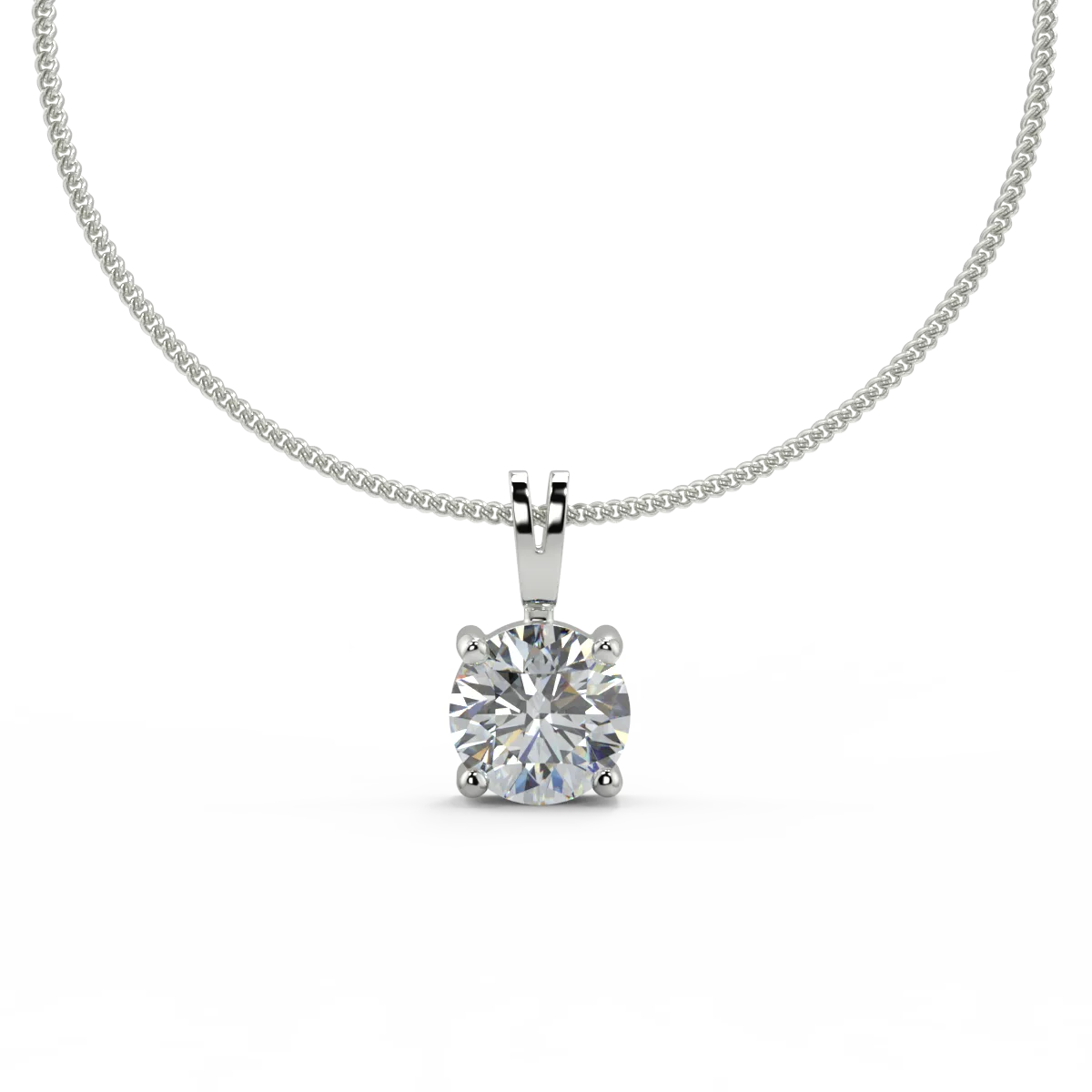 Contemporary Luxe F VVS2 Lab Grown Diamond Pendant