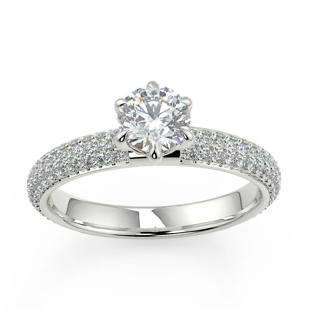 Sparkling Promise F VS1 Lab Grown Diamond Engagement Ring