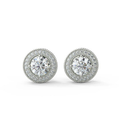 Trilogy Brilliance Lab Grown Diamond Stud Earrings