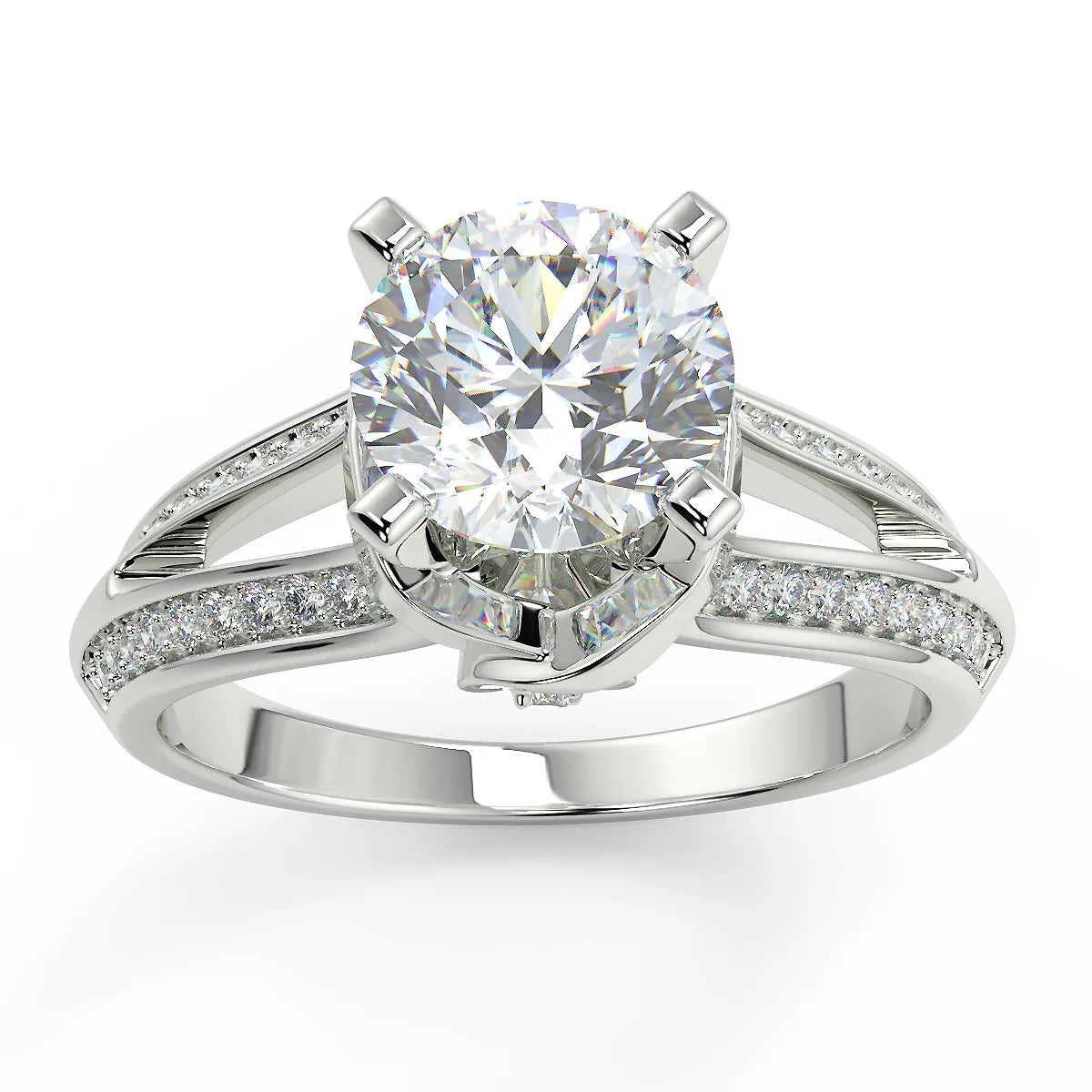 The Architectural Sparkle Lab Grown Diamond Engagement Ring