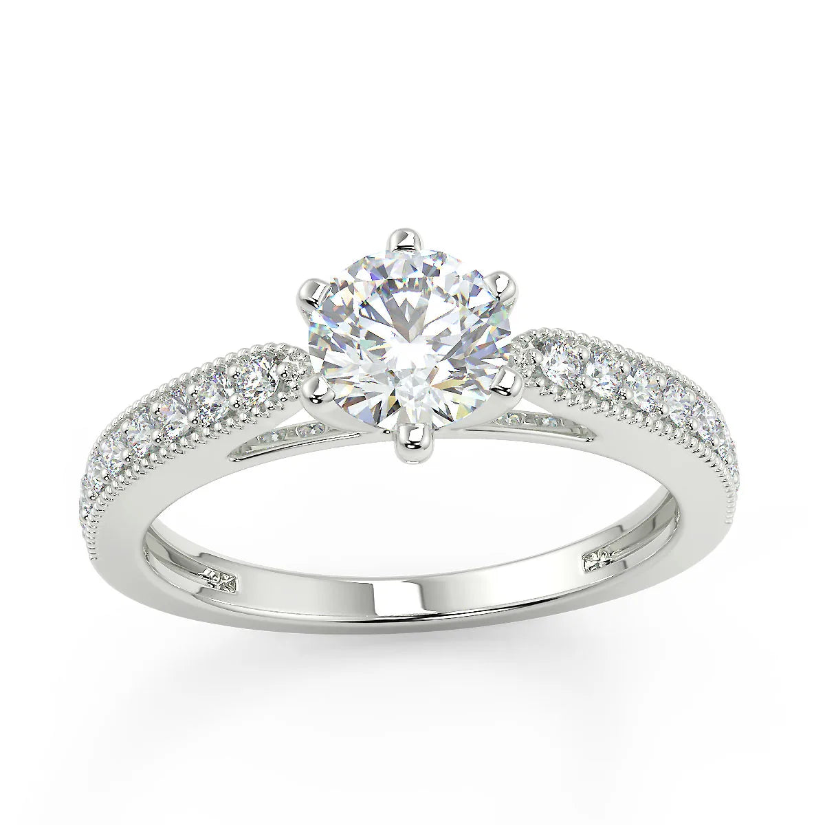 Vintage Sparkle E VVS1 Lab Grown Diamond Engagement Ring