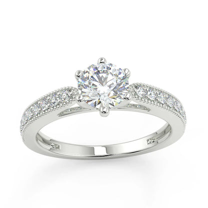Vintage Sparkle E VVS1 Lab Grown Diamond Engagement Ring