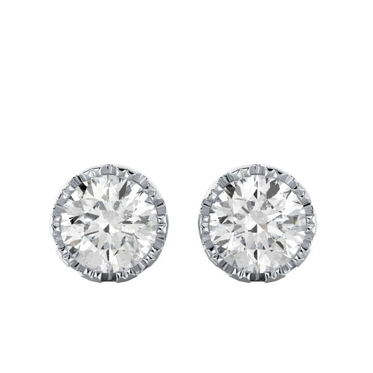 Artisan Edge F VS1 Lab Grown Diamond Stud Earrings