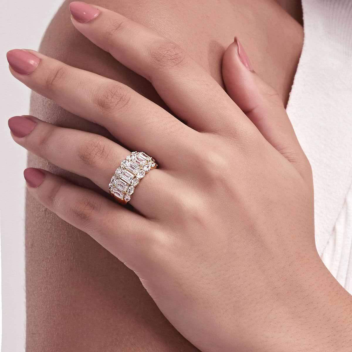 Radiara - Diamond Accent Anniversary Band Ring