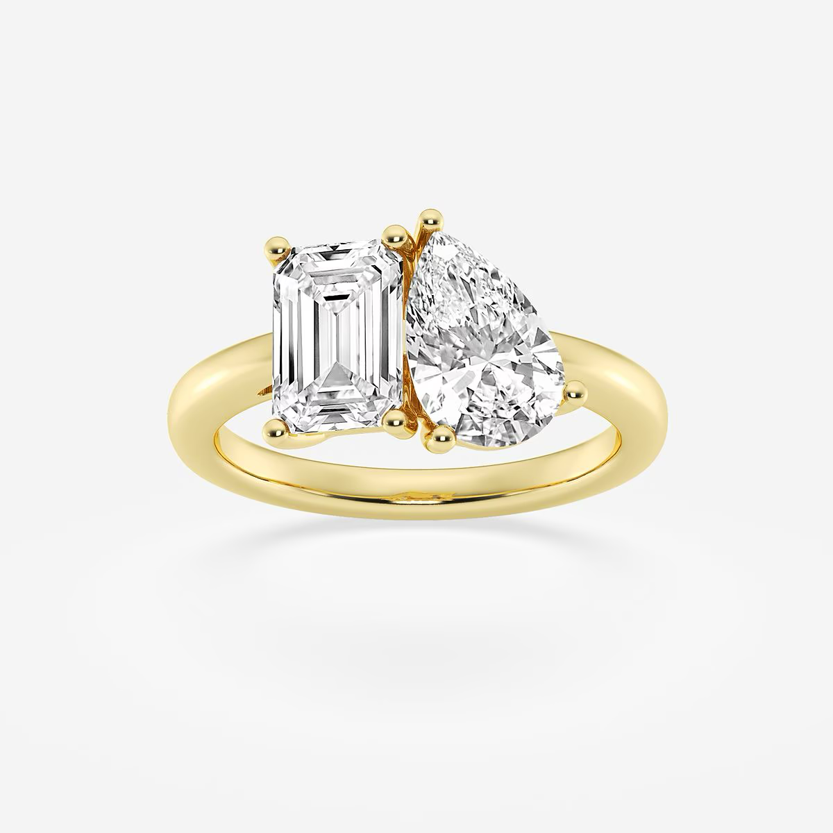 Toi et Moi Solitaire Ring