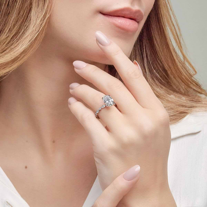Zariah - Modern Grand Oval Solitaire Ring
