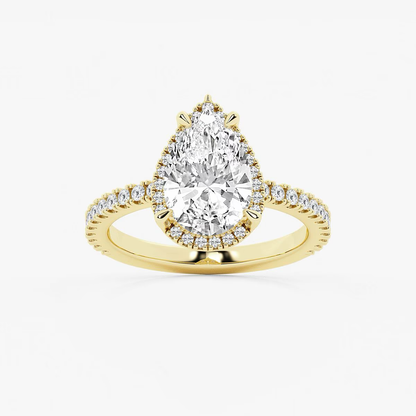 TrueNorth Pear Diamond Solitaire in Yellow Gold