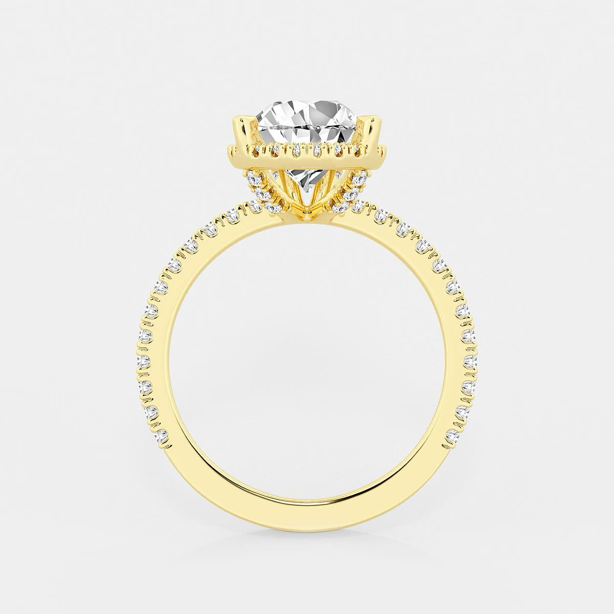 TrueNorth Pear Diamond Solitaire in Yellow Gold
