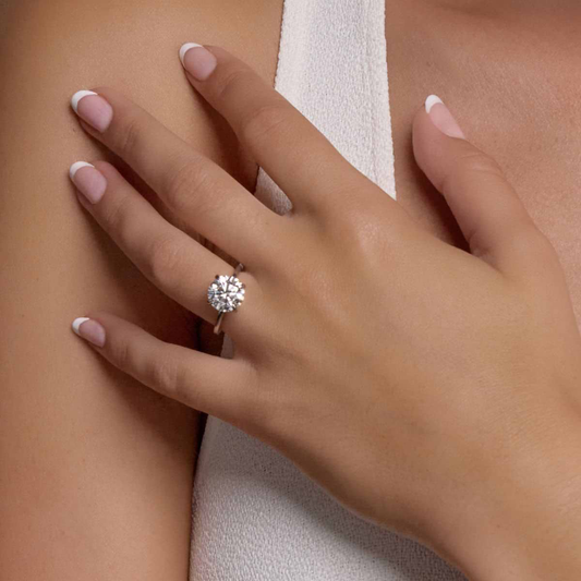 Eternal Grace Classic Round Diamond Solitaire Ring